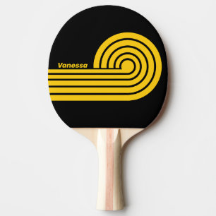 Safety Bee Nostalgic Curl Streifen mit Namen Tischtennis Schläger