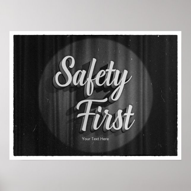 Safety First Old Movie Poster (Vorne)