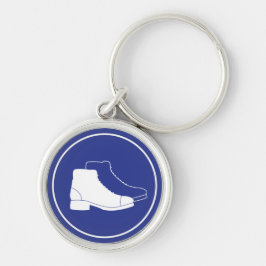 Safety Shoes Blue Sign | Premium-Schlüsselanhänger Schlüsselanhänger