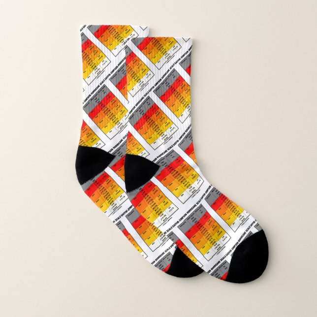 Saffir-Simpson Hurricane Scale Meteorologie Socken (Paar)