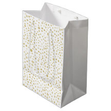 Saffron Confetti Wasserfarbe Dots Geschenktasche