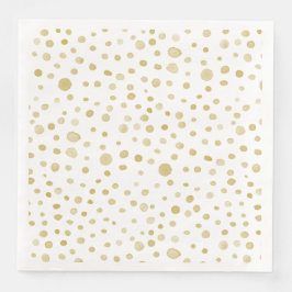 Saffron Confetti Wasserfarbe Dots Papier Napkin Serviette