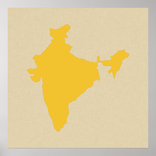 Saffron Geice Moods Indien Poster (Vorne)