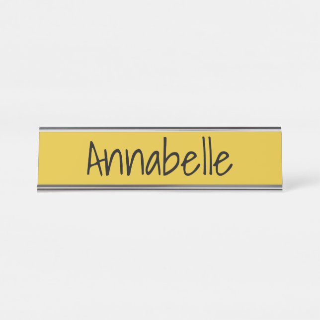 Saffron Schreibtischnamensplakette (Vorderseite )