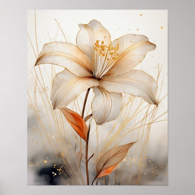 Saffron Serenity Poster (Vorne)