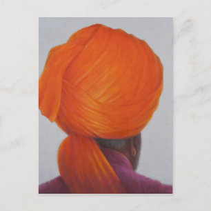 Saffron Turban 2014 Postkarte