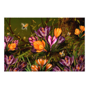 Safran-Krokus Fotodruck
