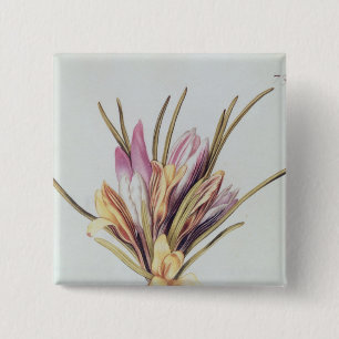 Safran oder Krokus, von 'La Guirlande de Julie' Button