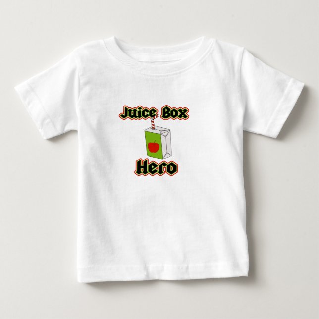 Saft-Kasten-Held-niedlicher Kleinkind-T - Shirt (Vorderseite)