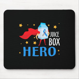 Saftbox Hero Typ 1 T1D Diabetes Diabetiker Awaren Mousepad