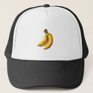 Saftige Banana-Aquarell-Kunst Truckerkappe