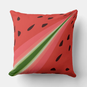 Saftige leckere reife Wassermelone mit Samen Desig Kissen