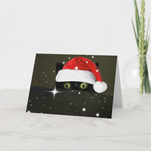 Saftige Lucy-Weihnachtsmannmütze Feiertagskarte