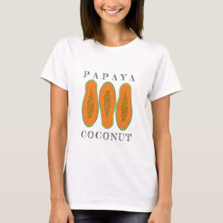 Saftige Papaya Kokosnuss T-Shirt