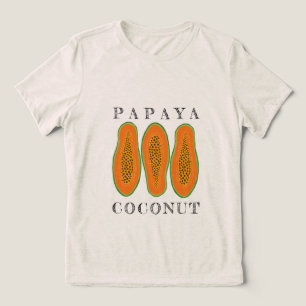 Saftige Papaya-Kokosnuss Tri-Blend Shirt