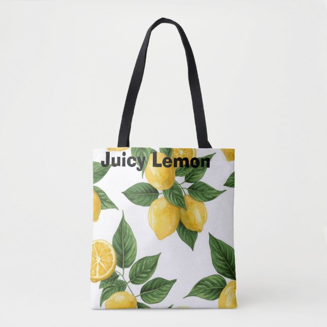 Saftige Zitrone Tasche (Vorderseite)