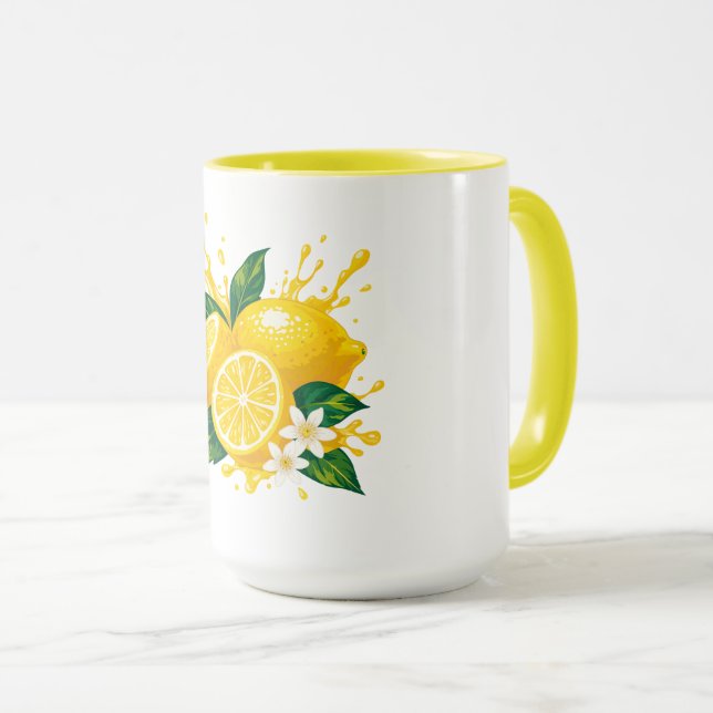 Saftige Zitrone Tasse (VorderseiteRechts)