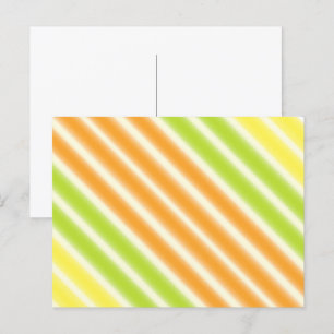 Saftige Zitrus-Limonen-Limetten- und Orangen-Strei Postkarte