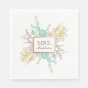 Saftiger individueller Name Serviette