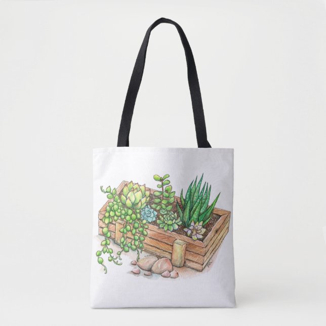 Saftiger Pflanzer-Kasten Tasche (Vorderseite)