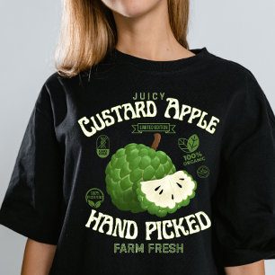 Saftiges Custard Apple Fruchtetikett  Tri-Blend Shirt