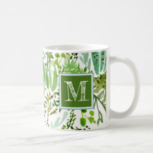 Saftiges Feld I des Monogramm-  Kaffeetasse