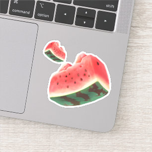 Saftiges Wassermelonen-Muster: Sommerliches Frücht Aufkleber