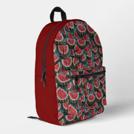 Saftiges Wassermelonen-Musterdesign 1 Bedruckter Rucksack