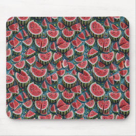 Saftiges Wassermelonen-Musterdesign 1 Mousepad