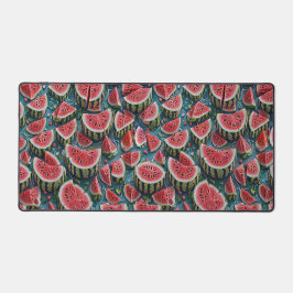 Saftiges Wassermelonen-Musterdesign 1 Schreibtischunterlage