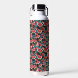 Saftiges Wassermelonen-Musterdesign 1 Trinkflasche