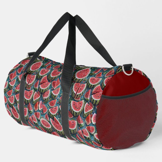 Saftiges Wassermelonendesign 1 Duffle Bag (Rechte Ecke)