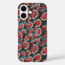 Saftiges Wassermelonendesign 1 iPhone 16 Hülle
