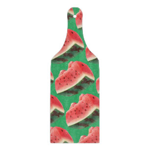 Saftiges Wassermelonenmuster: Sommerliches Frucht- Schneidebrett