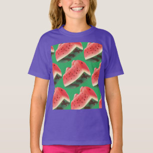 Saftiges Wassermelonenmuster: Sommerliches Frucht- T-Shirt