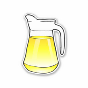 Saftkrug mit Limonade Aufkleber