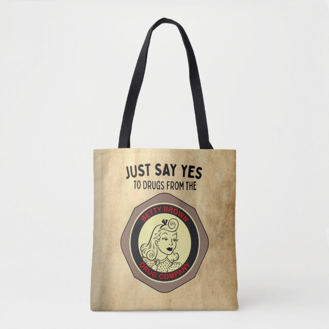 "Sag einfach ja/Betty Brown" Totentasche Tasche (Vorderseite)