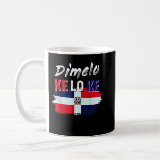 Sag es mir, Dominikanische Republik-Flagge 711 Kaffeetasse
