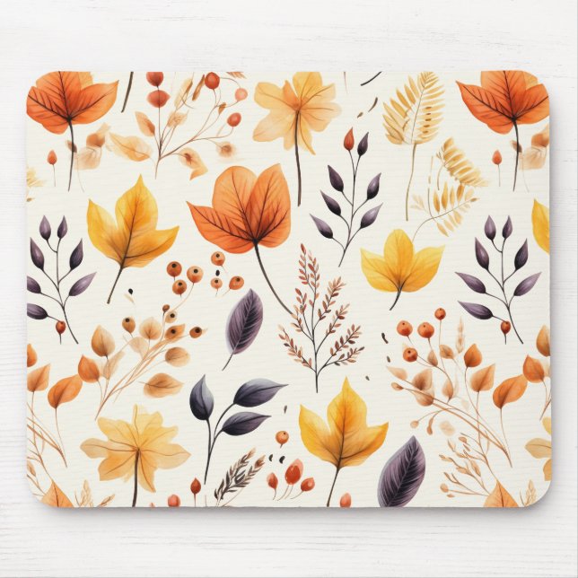Sag es mit Herbstblättern 2 - Mousepad (Vorne)