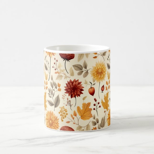 Sag es mit Herbstlaub - Kaffeetasse (Mittel)