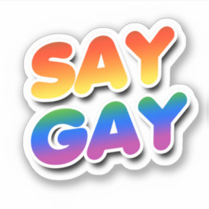 SAG GAY AUFKLEBER