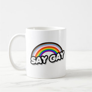 Sag Gay - Regenbogen der Inklusion Kaffeetasse