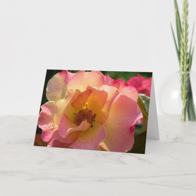 Sag, ich Liebe dich mit Rose Karte (Vorderseite)