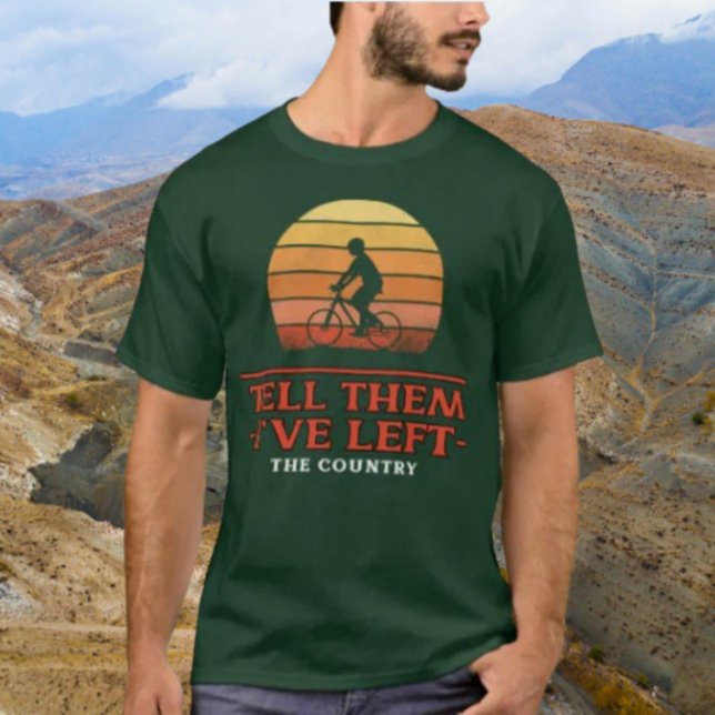 Sag ihnen, dass ich das Land Links habe T-Shirt (Von Creator hochgeladen)