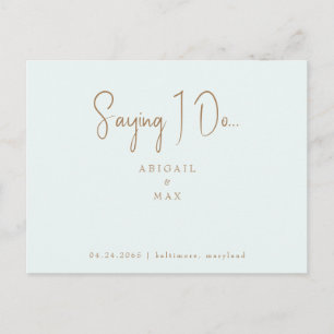 Sag Ja Foto Hochzeit Termin merken Postkarte