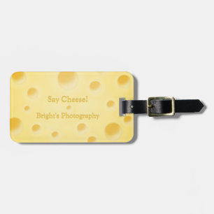 "Sag Käse!" Löchriger Käse-Kamera-Tasche  Gepäckanhänger