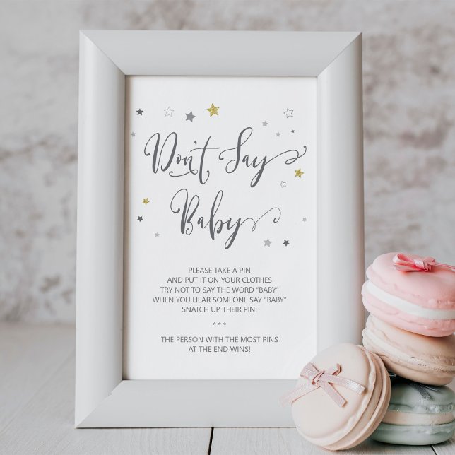 Sag kein Babyposter | Neutrale Babydusche für Gesc Poster (Von Creator hochgeladen)