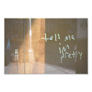 Sag mir, ich bin Hübsch NYC Urban Graffiti Fotogra Fotodruck