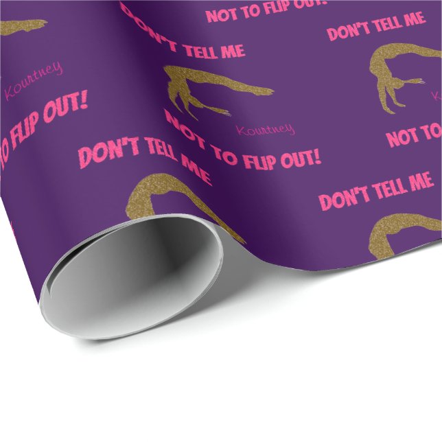 Sag mir nicht, dass ich nicht Gedreht werden soll! Geschenkpapier (Rolleneckpunkt)