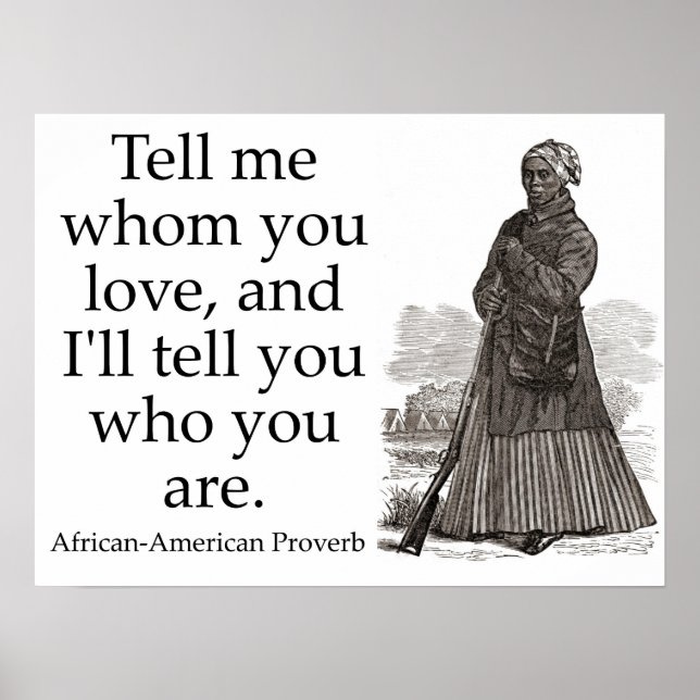 Sag mir, wen du Liebe hast - afroamerikanisches Sp Poster (Vorne)